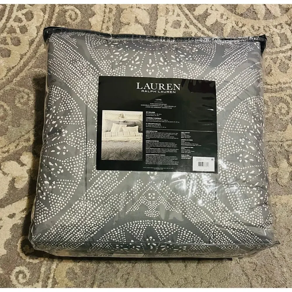 New❤️LAUREN RALPH LAUREN Cotton King Comforter set